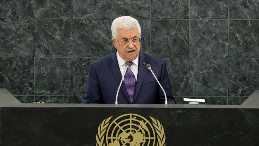 Le président palestinien Mahmoud Abbas à la tribune de l'ONU, le 26 septembre 2013