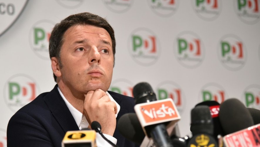 Le chef du gouvenrement italien Matteo Renzi lors d'une conférence de presse le 6 juin 2016 à Rome