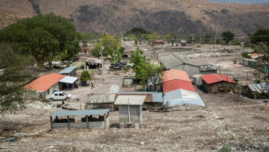 Vue en date du 21 mai 2016 du village de Quetzalcoatlan, où 6 personnes ont été tuées en janvier 2016 par des hommes armés