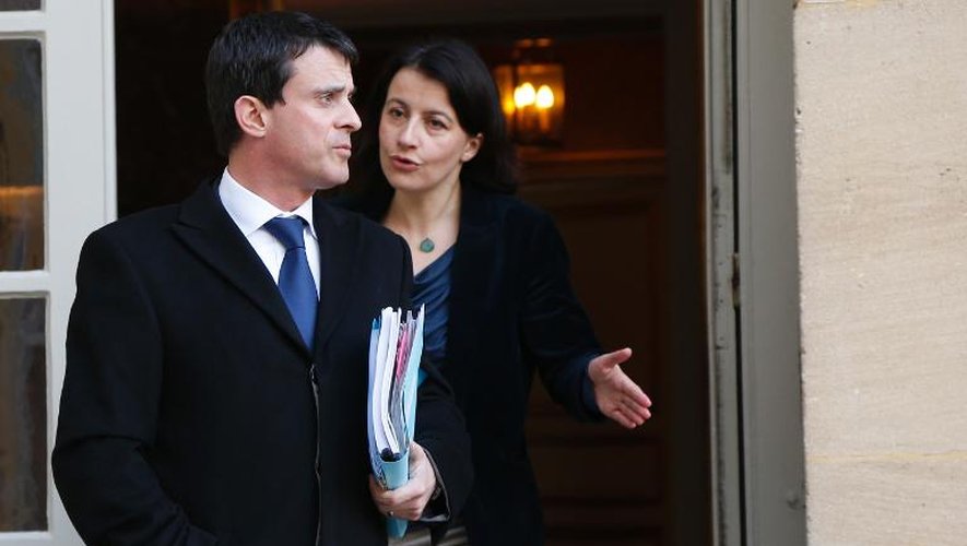 Manuel Valls et Cécile Duflot le 20 février 2013 à Matignon