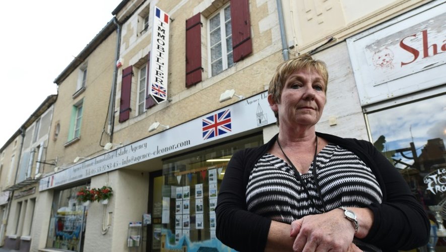 L'agente immobilière Terrie Simpson, le 16 juin 2016 à Eymet en Dordogne