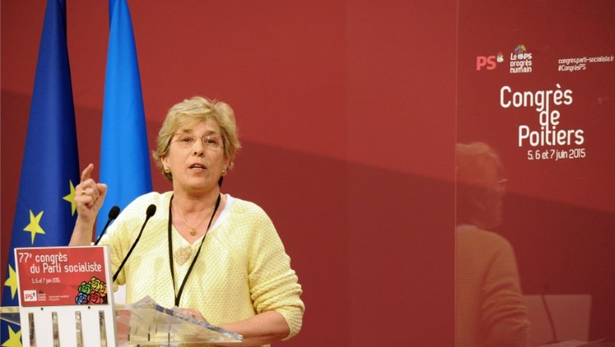 La sénatrice socialiste Marie-Noëlle Lienemann lors du 77ème congrés du Parti socialiste à Poitiers le 6 juin 2015