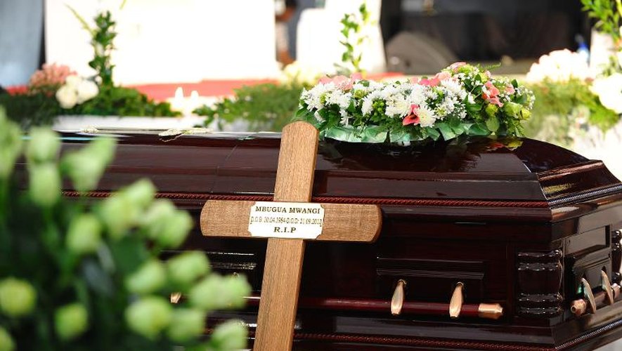 Obsèques le 27 septembre 2013 à Nairobi du neveu du président Uhuru tué lors de l'attaque du centre commercial Westgate