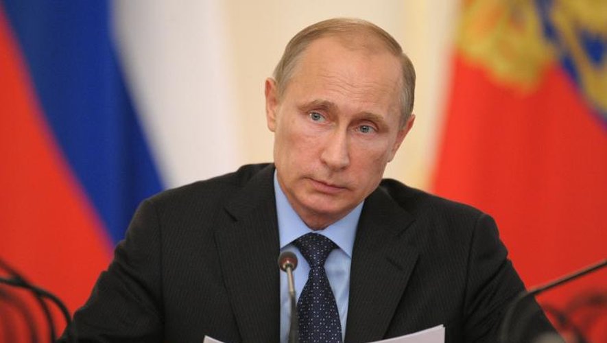 Le président russe Vladimir Poutine à Moscou le 25 juin 2014