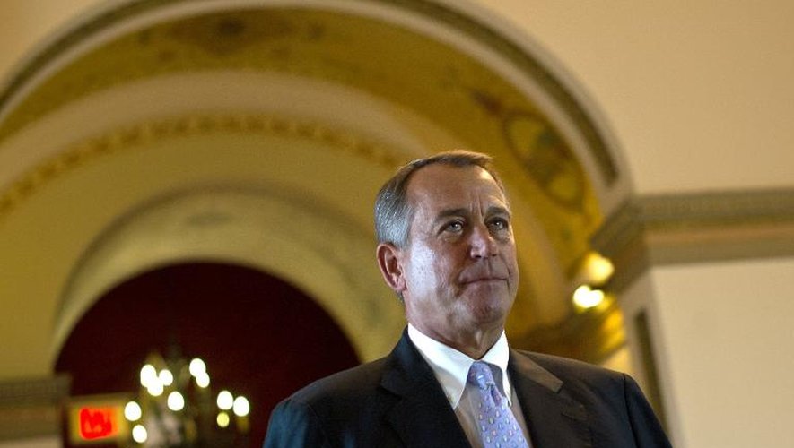 John Boehner, le président de la Chambre à majorité républicaine, le 28 septembre 2013 au Capitole à Washington
