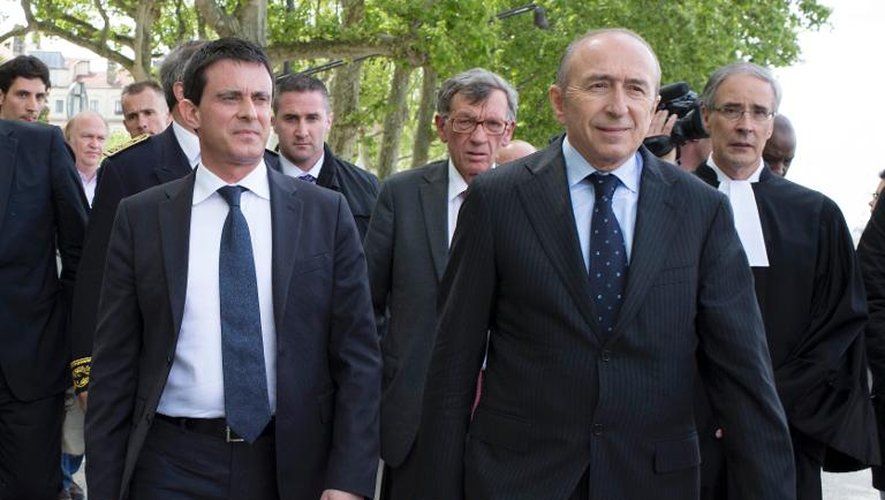 Manuel Valls et Gérard Collomb le 11 mai 2013 à Lyon
