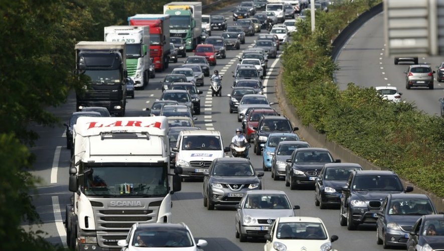 L'autoroute A6 à la sortie de Paris, le 3 juillet 2015