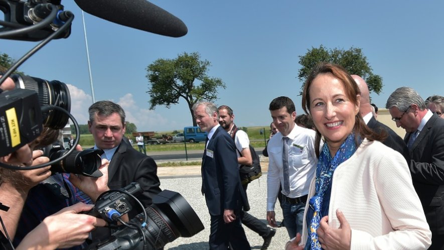 La ministre de l'Ecologie Ségolène Royal à Rittershoffen, dans l'est de la France, le 7 juin 2016