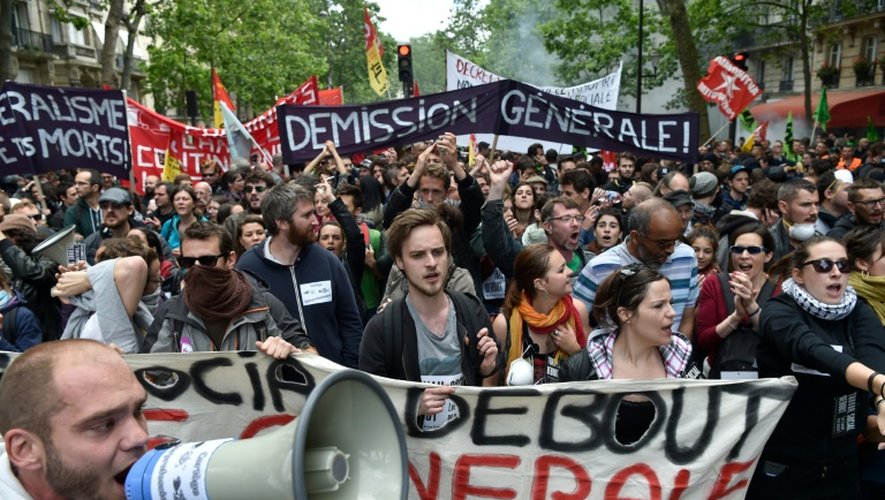 Manifestation contre la loi travail à Paris, le 14 juin 2016