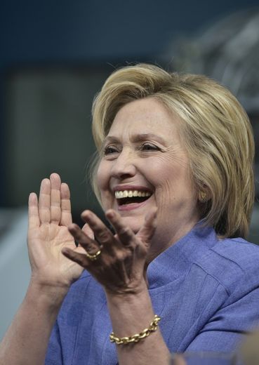 La candidate démocrate à la Maison Blanche Hillary Clinton à Hampton, le 15 juin 2016