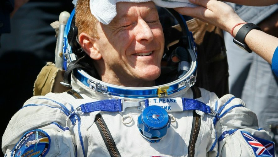 L'astronaute Tim Peake à son atterrissage sur Terre au Kazakhstan, le 18 juin 2016