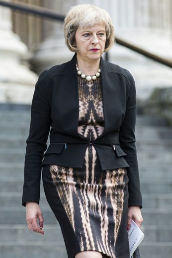 La ministre de l'Intérieur britannique Theresa May à Londres le 7 juillet 2015