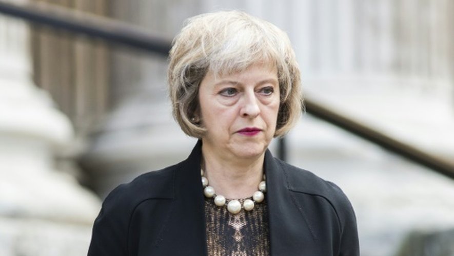 La ministre de l'Intérieur britannique Theresa May à Londres le 7 juillet 2015