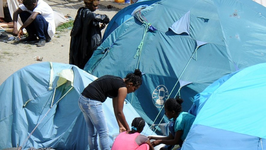 Le camp de migrants appelé "New Jungle", à Calais, le 2 août 2015