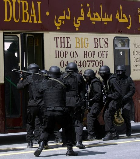 La police anti-terroriste de Dubai, le 5 avril 2009