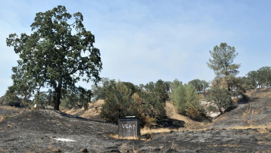 Une propriété brûlée à South Lake, en Califronie, le 2 août 2015