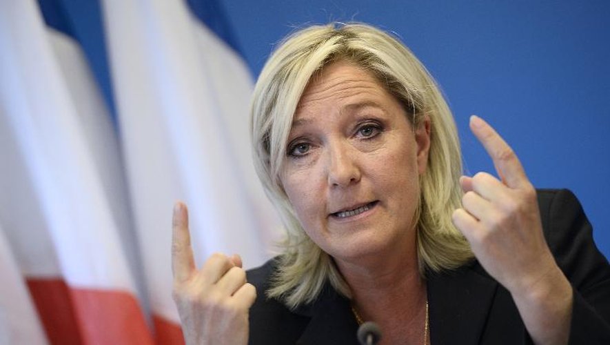 Marine Le Pen le 25 juin 2014 à Nanterre près de Paris