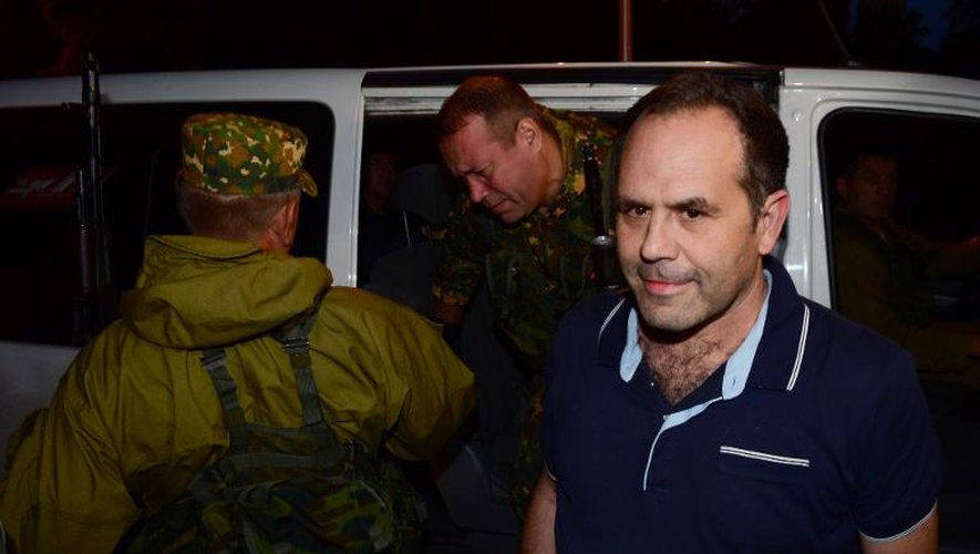 L'un des observateurs de l'OSCE qui étaient détenus depuis le mois de mai par des rebelles prorusses, vient d'être libéré avec trois de ses camarades, le 28 juin 2014 à Donetsk