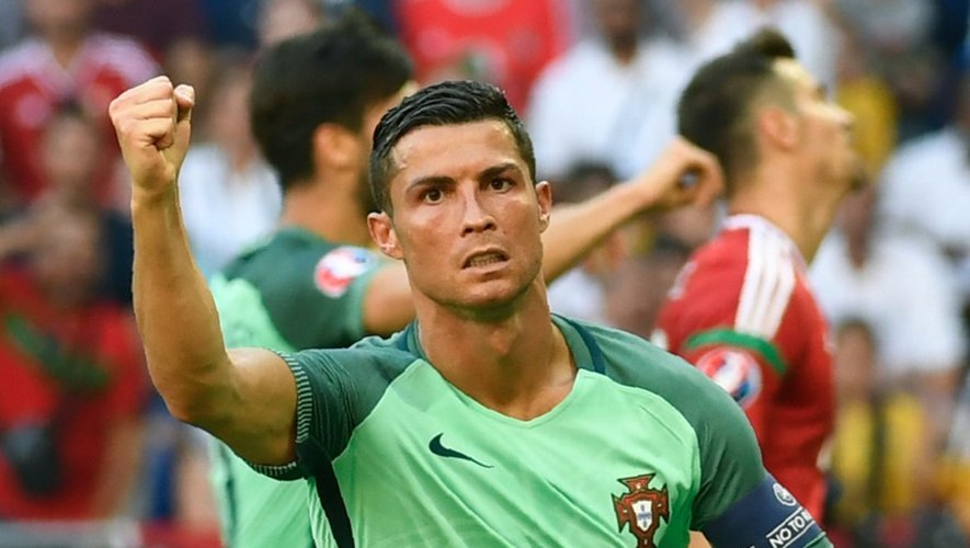 L'attaquant portugais Cristiano Ronaldo lors du match de l'Euro face à la Hongrie, le 22 juin 2016 à Lyon