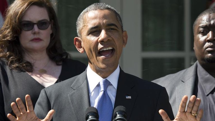 Le président Barack Obama s'exprime sur la réforme du sytème de santé et la paralysie de l'Etat américain, le 1er octobre 2013 à la Maison Blanche
