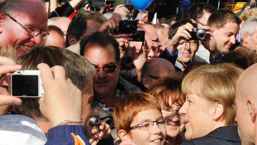 Angela Merkel le 3 octobre 2013 à Stuttgard