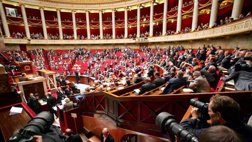 L'hémicycle de l'Assemblée nationale à Paris