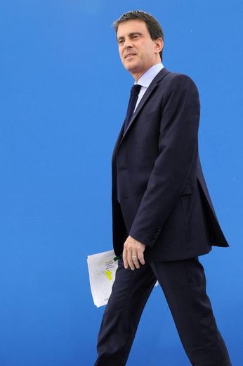 Le Premier ministre Manuel Valls le 27 juin 2014 à Gasny
