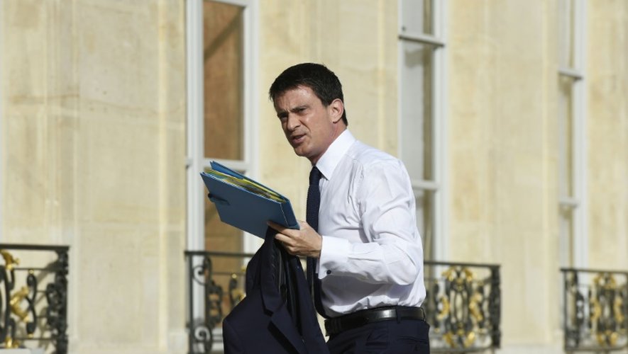 Le Premier ministre Manuel Valls le 29 juin 2015 à l'Elysée à Paris