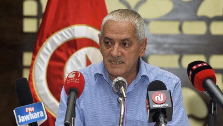 Houcine Abassi, chef du syndicat UGTT, le 29 juillet 2013 à Tunis