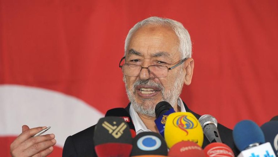Rached Ghannouchi, leader du parti islamiste Ennahda, le 15 août 2013 à Tunis