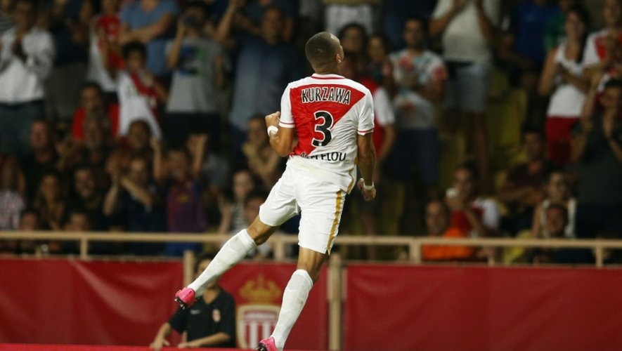 Le défenseur de Monaco Layvin Kurzawa, buteur face aux Young Boys de Berne, le 4 août 2015 à Louis-II