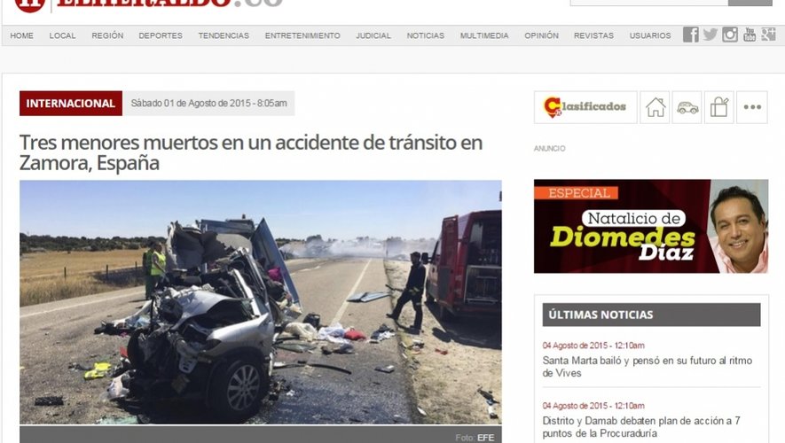 Plusieurs médias portugais tels que celui-ci ont évoqué le drame.