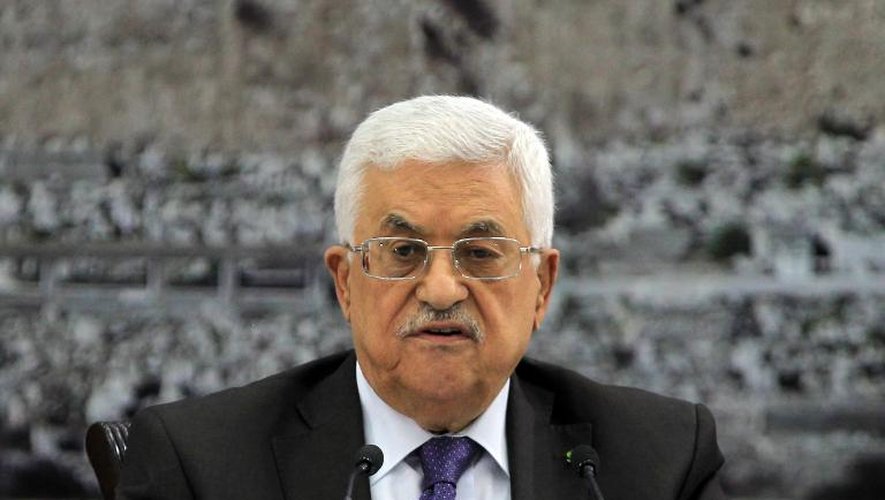 Le président palestinien Mahmoud Abbas à Ramallah en Cisjordanie, le 1er juillet 2014