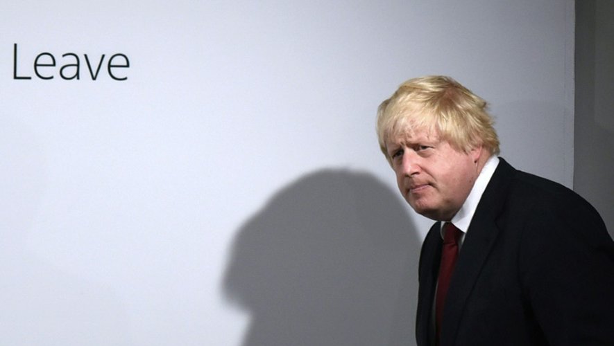 L'ancien maire de Londres et chef de file des partisans du Brexit, Boris Johnson à Londres avant une conférence de presse, le 24 juin 2016