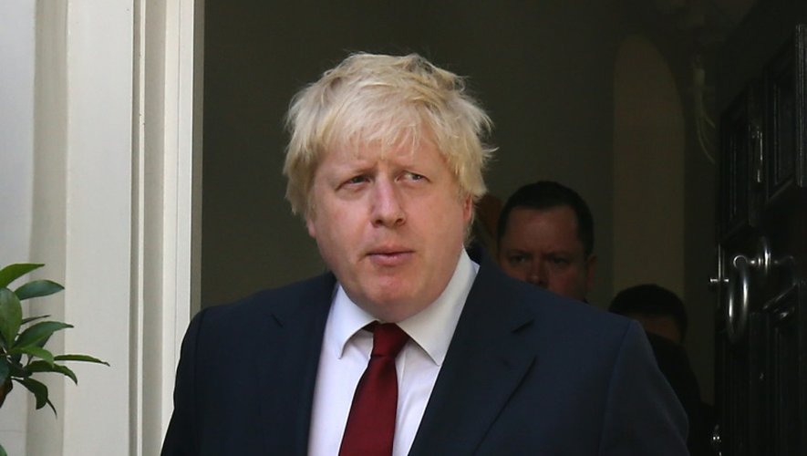Boris Johnson à la sortie de son domicile le 24 juin 2016 à Londres