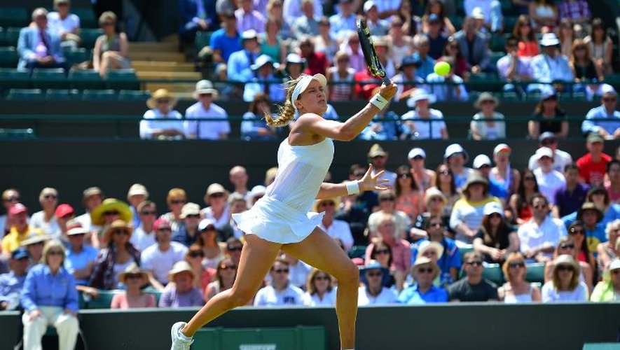La Canadienne Eugénie Bouchard, le 2 juillet 2014 à Wimbledon