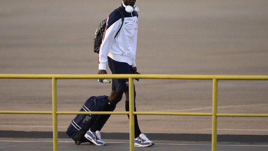 Le milieu de terrain français Paul Pogba quitte Ribeirao Preto pour Rio de Janeiro, le 2 juillet 2014