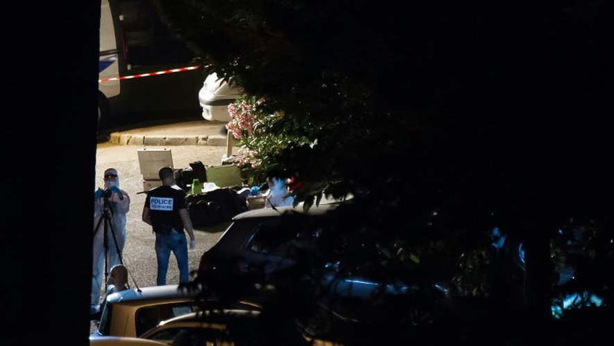 Des policiers sur le lieu de la fusillade le 25 juin 2016 à Marseille