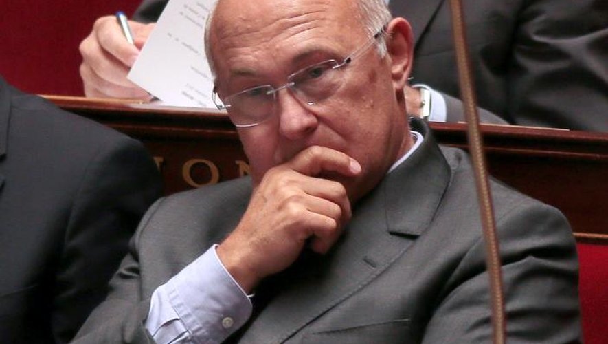 Le ministre du Travail Michel Sapin, à l'Assemblée nationale à Paris, le 1er octobre 2013