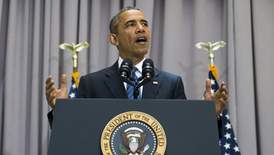 Le président américain, Barack Obama, à l'université de Washington DC, le 5 août 2015
