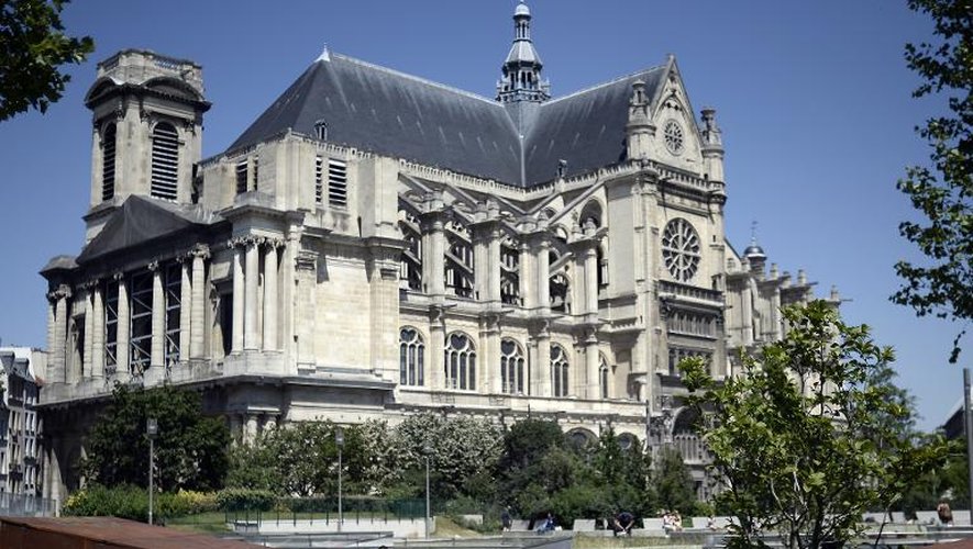 L'église Saint Eustache à Paris, le 2 juillet 2014