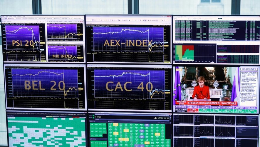 L'Euronext Stock Exchange le 24 juin 2016 à La Défense