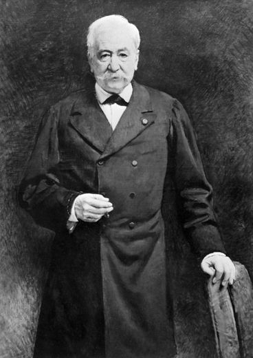 Portrait non daté du constructeur du Canal de Suez et du Canal de Panama, Ferdinand de Lesseps