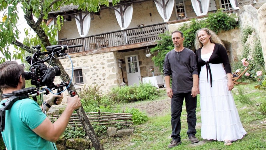 Stéphane Bern à Aubin pour le tournage de "La Maison préférée des Français"