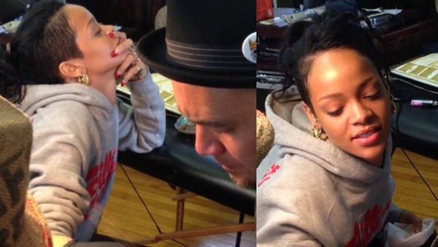 Rihanna un nouveau tatouage maori sur sa main 