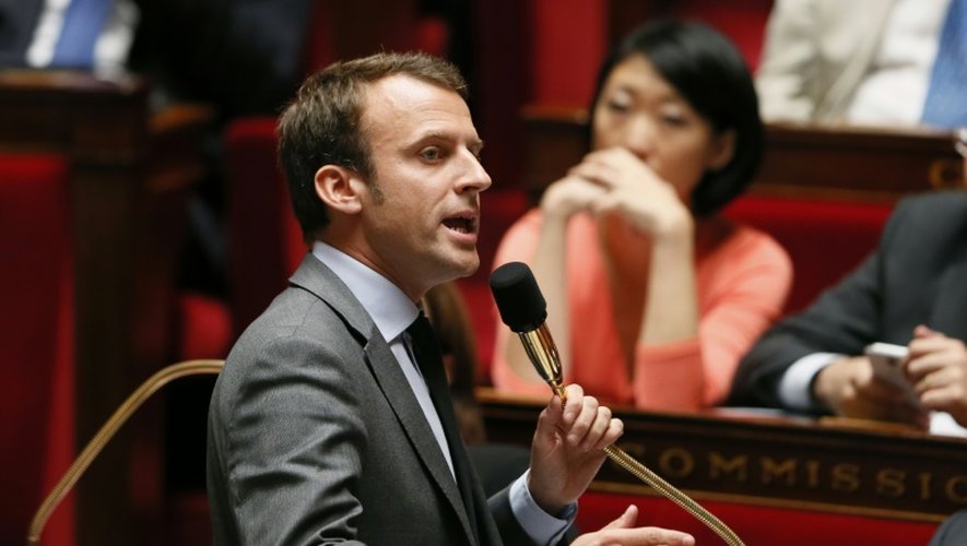 Le ministre de l'Economie Emmanuel Macron à l'Assemblée nationale, le 23 juin 2015