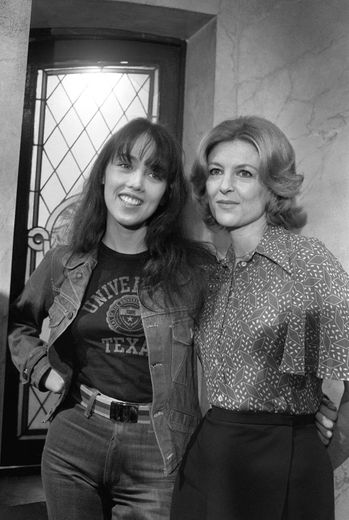 Isabelle Adjani et Nicole Cource le 23 avril 1974 à Boulogne-Billancour