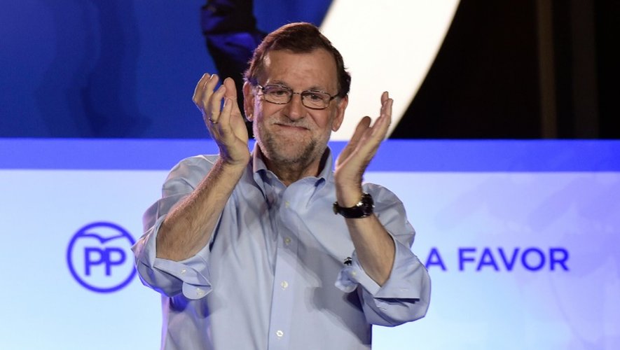 Le chef du gouvernement sortant en Espagne, le conservateur Mariano Rajoy, le 26 juin 2016 à Madrid