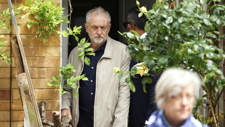 Jeremy Corbyn à la sortie de son domicile le 26 juin 2016 à Londres