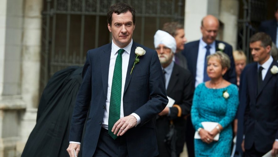 Le ministre britannique des Finances George Osborne, le 20 juin 2016 à Londres